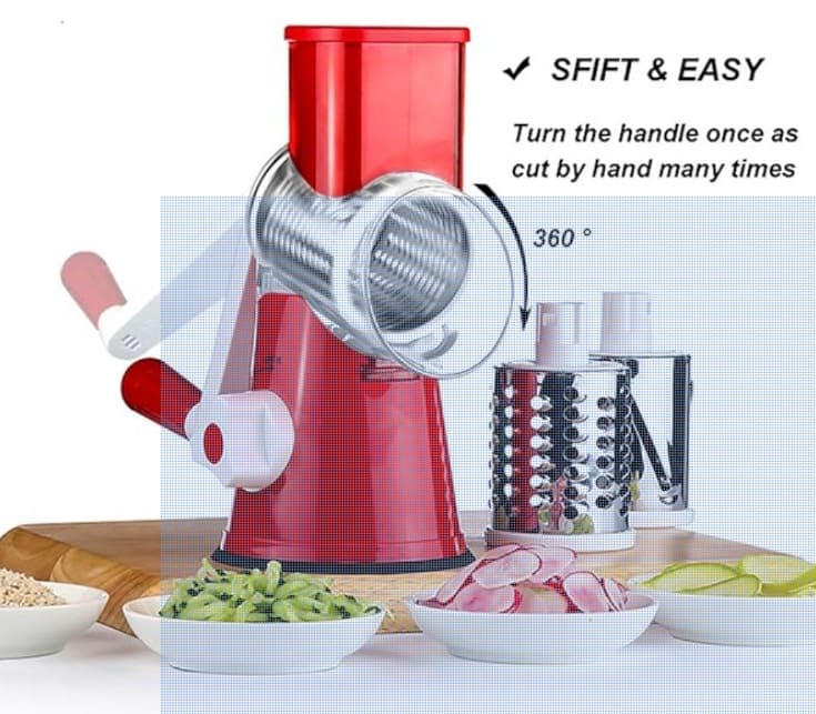 Rallador de Verduras Multifuncional 3 en 1