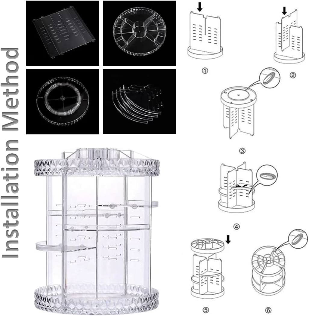 Organizador de maquillaje 360 grados