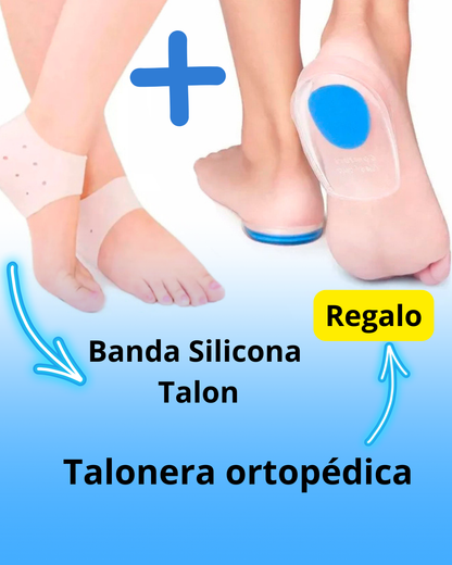 Banda Silicona Talón + Talonera Ortopedica 🎁